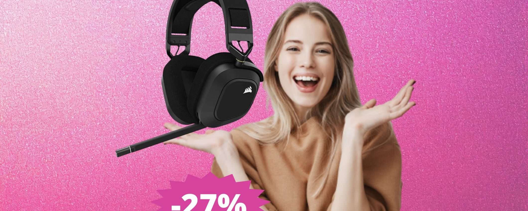 Cuffie Corsair HS80: entra nel vivo del gioco (-27%) Cuffie Corsair HS80: entra nel vivo del gioco (-27%)