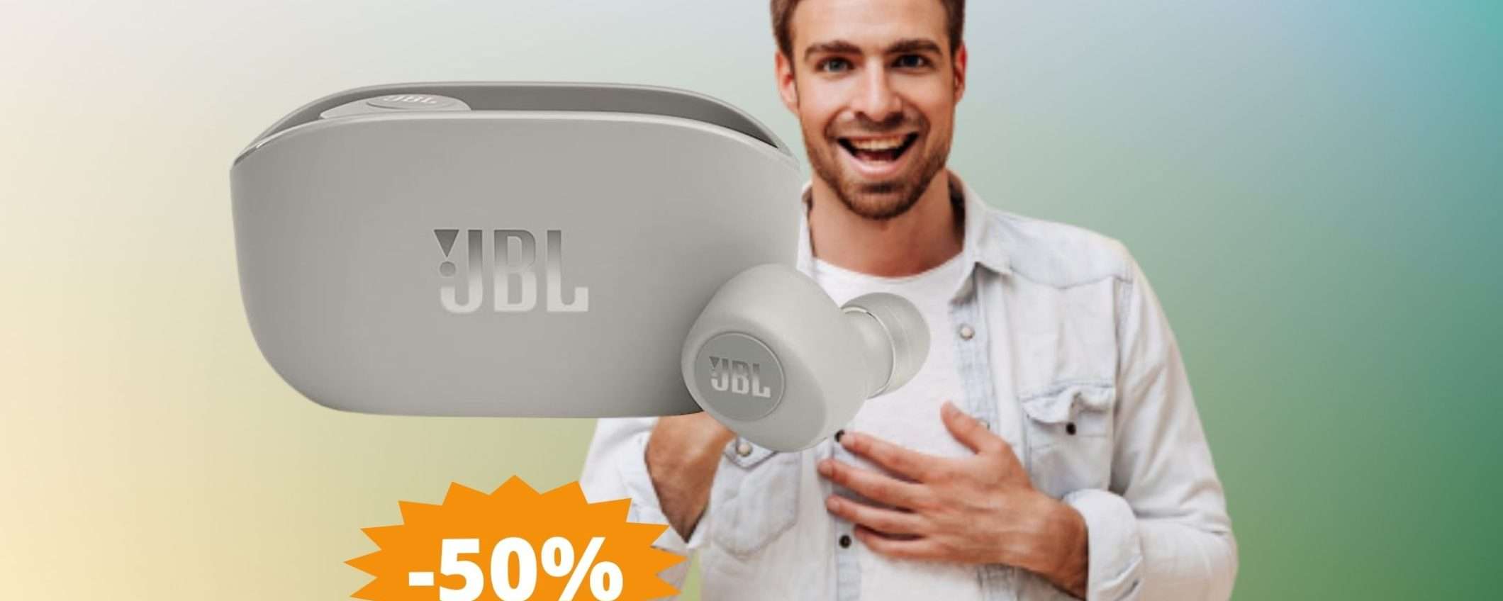 Cuffie JBL Wave 100TWS: INCREDIBILE sconto su Amazon (-50%) Cuffie JBL Wave 100TWS: INCREDIBILE sconto su Amazon (-50%)