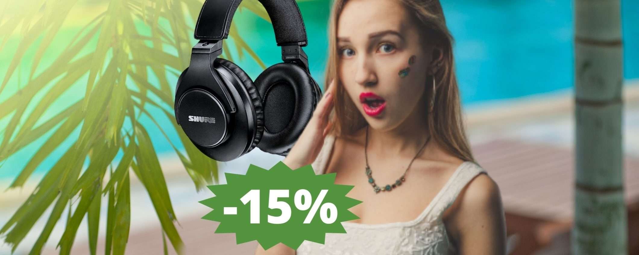Cuffie cablate Shure SRH440A: audio professionale in sconto su Amazon Cuffie cablate Shure SRH440A: audio professionale in sconto su Amazon