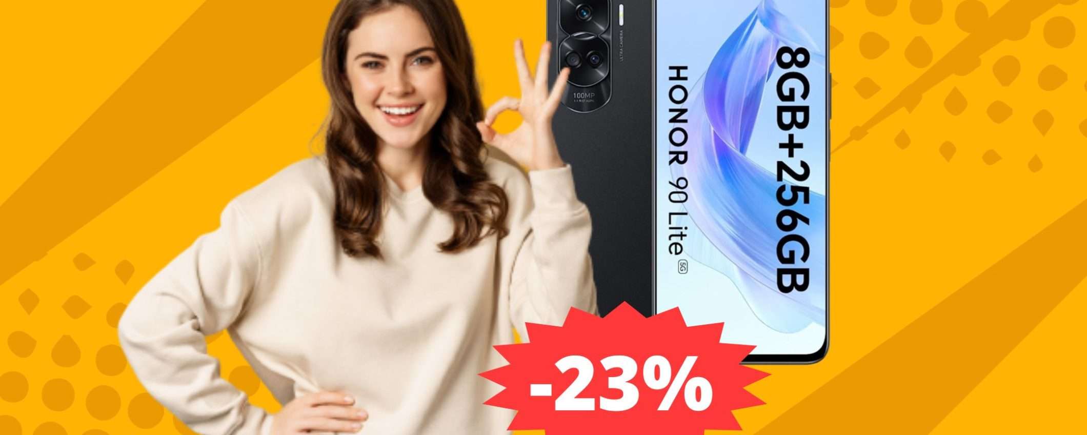 Honor 90 Lite: sconto del 23% per il medio gamma di ultima generazione Honor 90 Lite: sconto del 23% per il medio gamma di ultima generazione
