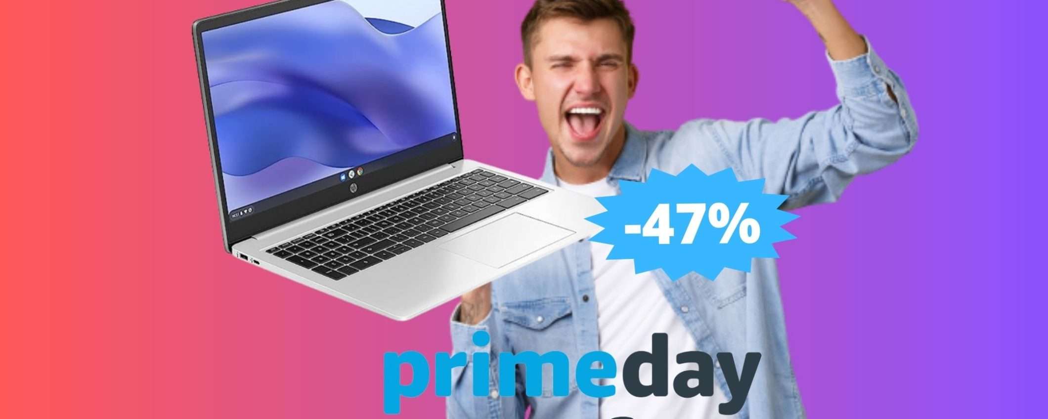 HP Chromebook 15a: prezzo BOMBA grazie ai sconti dei Prime Day HP Chromebook 15a: prezzo BOMBA grazie ai sconti dei Prime Day