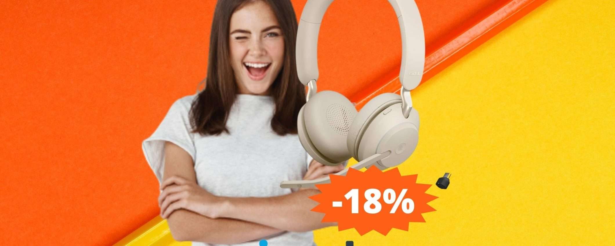 Cuffie Jabra Evolve2: già in SCONTO su Amazon grazie ai Prime Day Cuffie Jabra Evolve2: già in SCONTO su Amazon grazie ai Prime Day