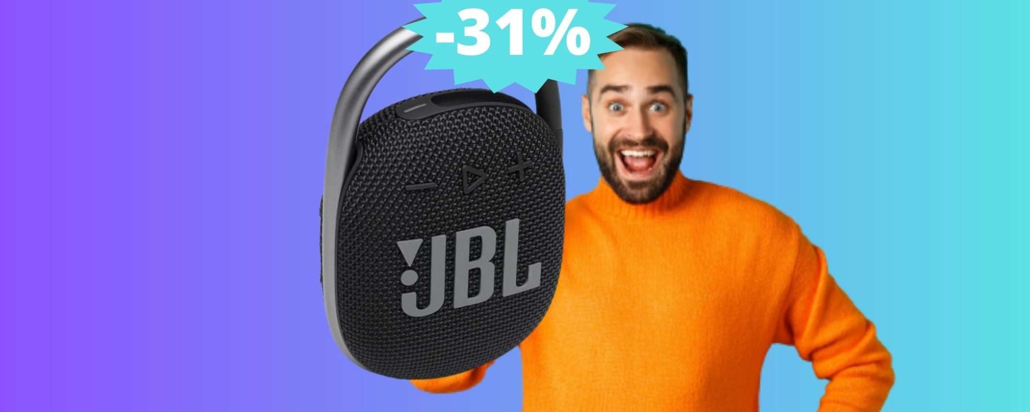JBL Clip 4: ottimo speaker Bluetooth in SUPER sconto su Amazon JBL Clip 4: ottimo speaker Bluetooth in SUPER sconto su Amazon
