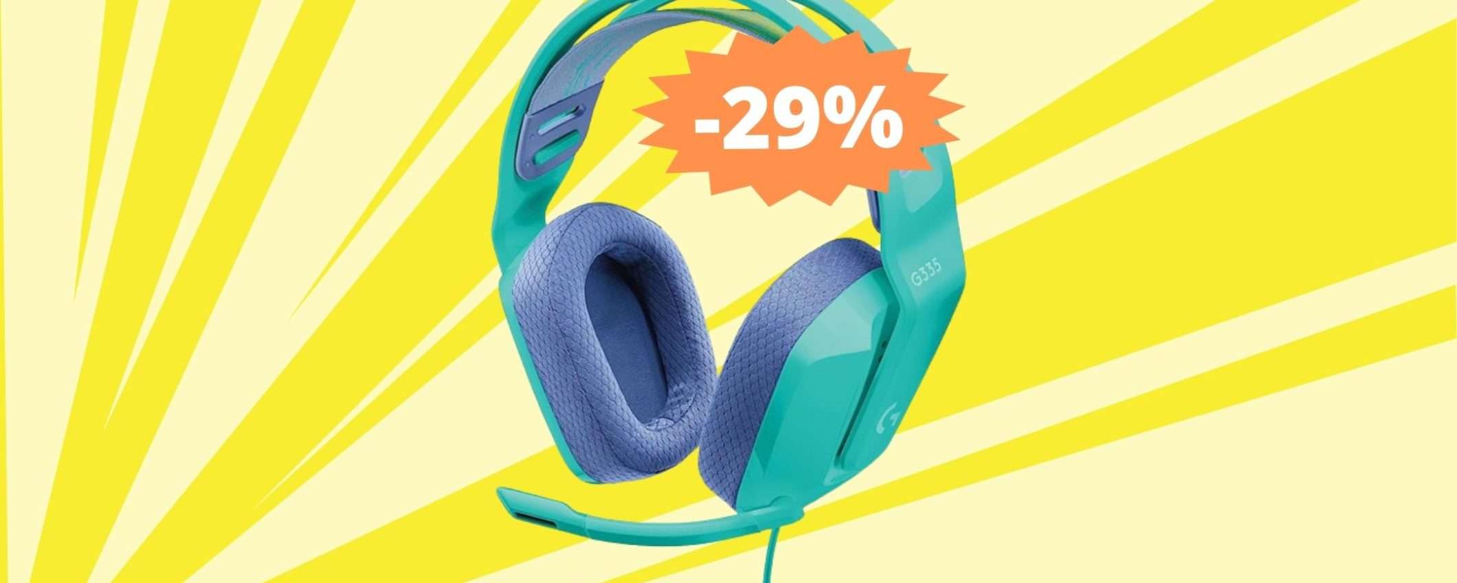 Logitech G335: le cuffie da gaming che stavi cercando (-29%) Logitech G335: le cuffie da gaming che stavi cercando (-29%)