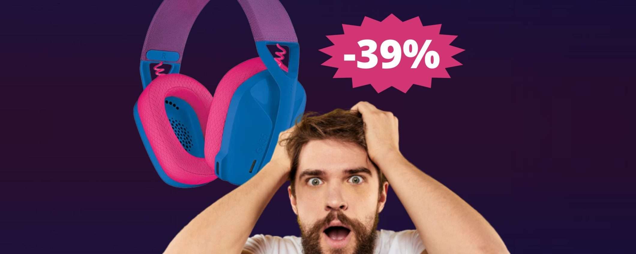 Logitech G435: cuffie da gaming originali in MEGA sconto Logitech G435: cuffie da gaming originali in MEGA sconto