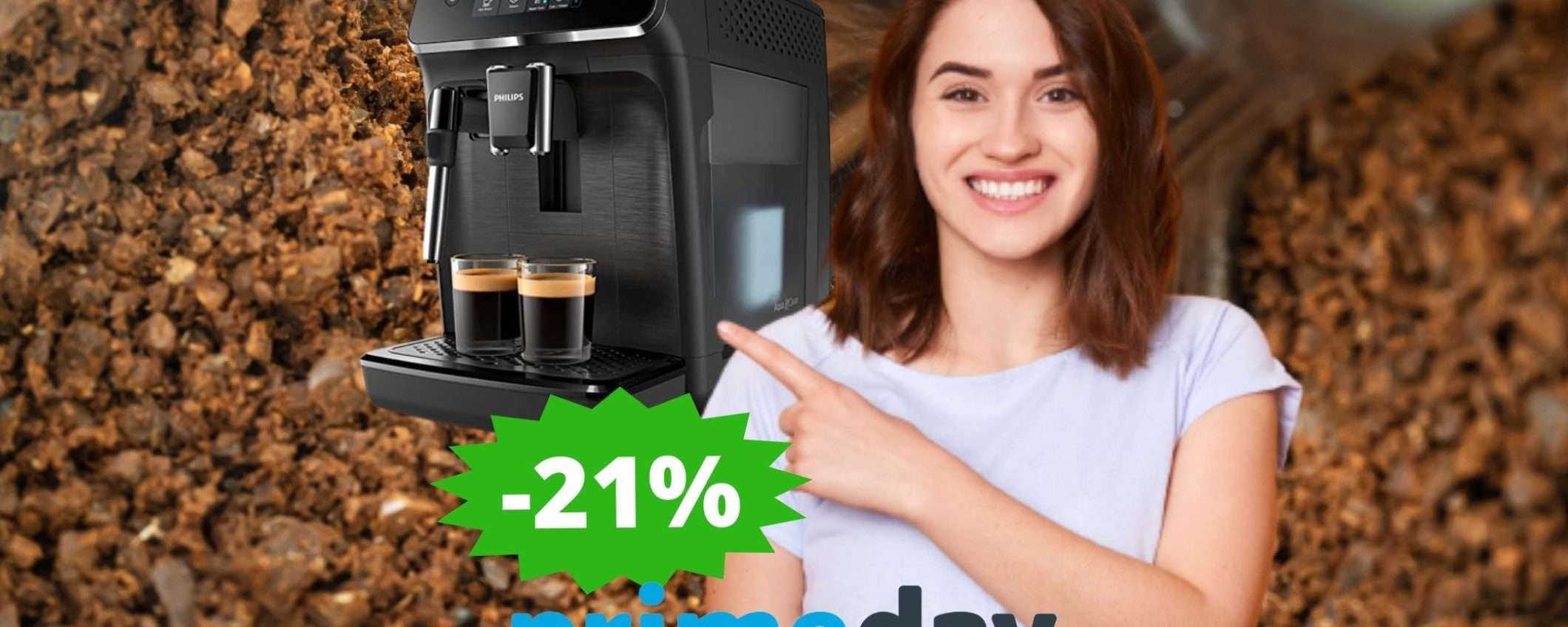 Macchina da caffè Philips 2200: ultime ore di Prime Day per questa OCCASIONE Macchina da caffè Philips 2200: ultime ore di Prime Day per questa OCCASIONE