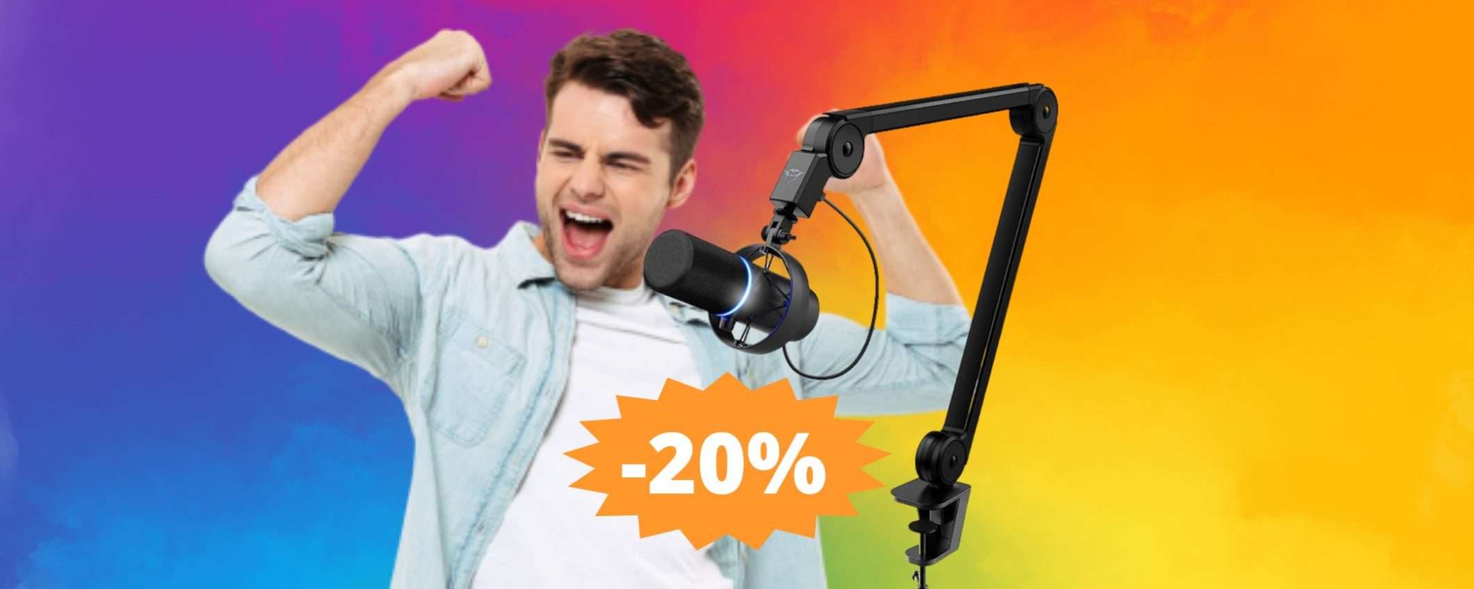 Trust GXT 255+ Onyx: il microfono professionale per i tuoi podcast (-20%) Trust GXT 255+ Onyx: il microfono professionale per i tuoi podcast (-20%)