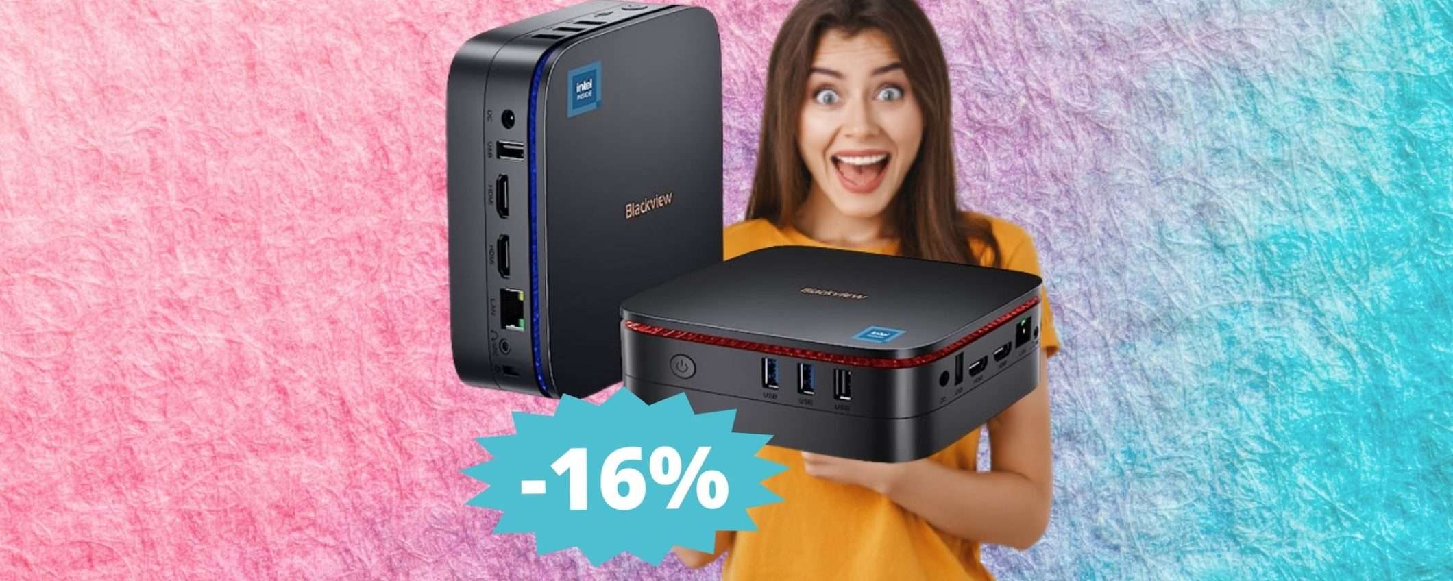 Mini PC Blackview: potenza e versatilità in SCONTO su Amazon Mini PC Blackview: potenza e versatilità in SCONTO su Amazon
