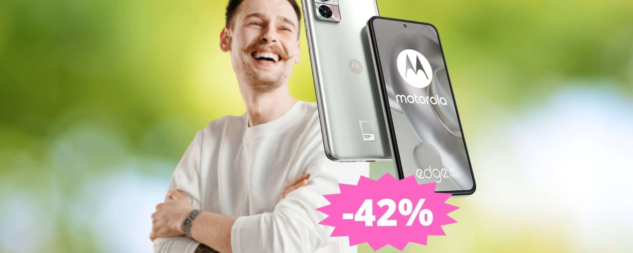 Motorola Moto Edge 30 Neo: un'occasione da non perdere (-42%) Motorola Moto Edge 30 Neo: un'occasione da non perdere (-42%)