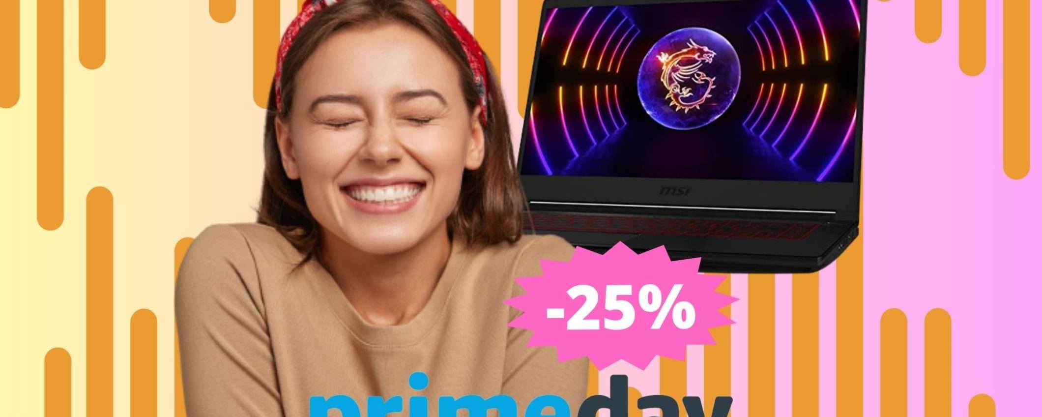 MSI Thin GF63: 300 euro di SCONTO grazie ai Prime Day MSI Thin GF63: 300 euro di SCONTO grazie ai Prime Day