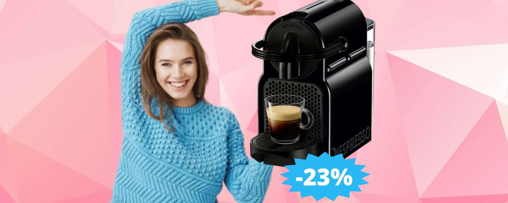 Nespresso Inissia: la macchina da caffè più venduta, in super sconto Nespresso Inissia: la macchina da caffè più venduta, in super sconto