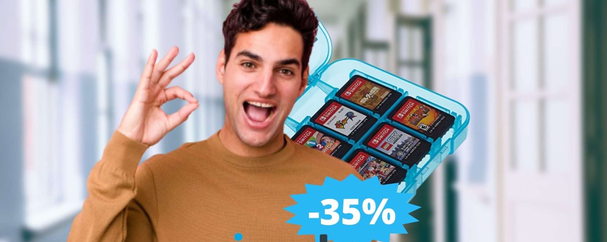 Custodia porta cartucce Nintendo Switch: prezzo BOMBA su Amazon Custodia porta cartucce Nintendo Switch: prezzo BOMBA su Amazon