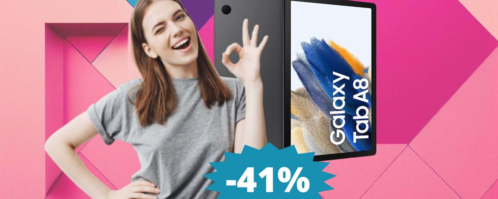 Samsung Galaxy Tab A8: il tablet più venduto su Amazon in MEGA sconto Samsung Galaxy Tab A8: il tablet più venduto su Amazon in MEGA sconto