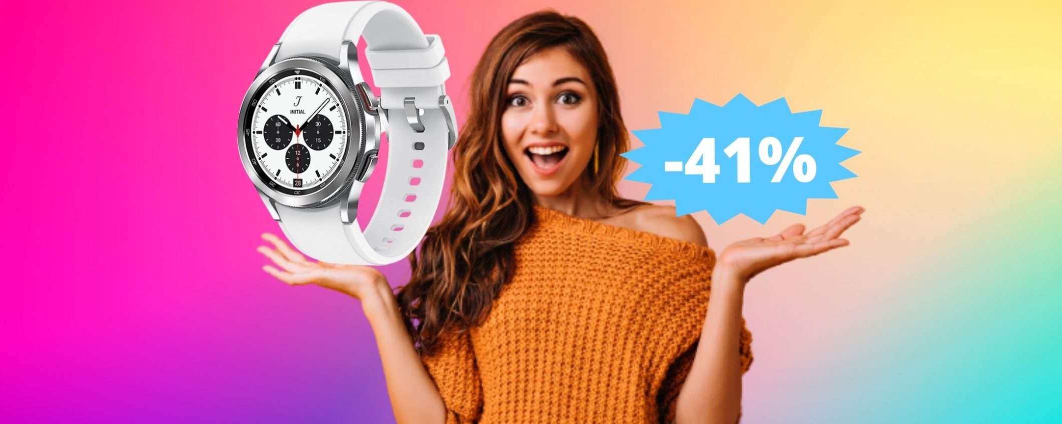 Samsung Galaxy Watch4 Classic: sconto FOLLE del 41% Samsung Galaxy Watch4 Classic: sconto FOLLE del 41%