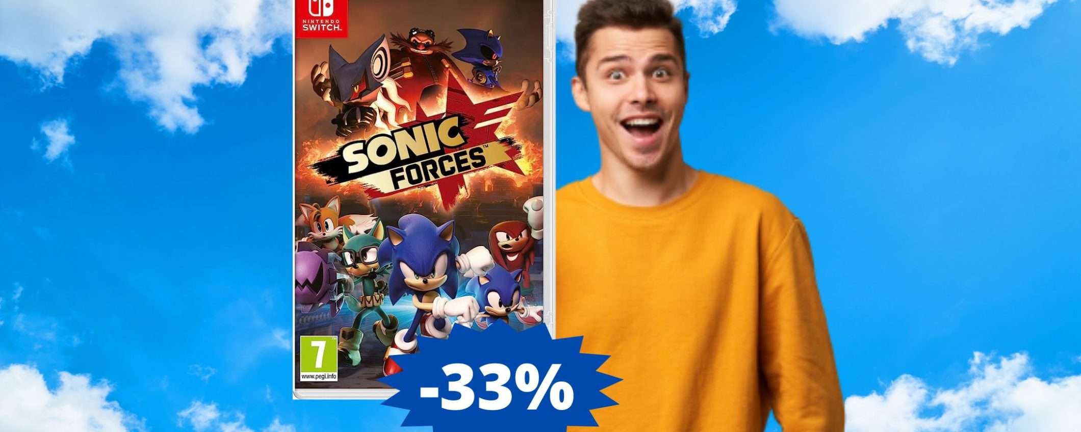 Sonic Forces per Nintendo Switch: super SCONTO del 33% Sonic Forces per Nintendo Switch: super SCONTO del 33%