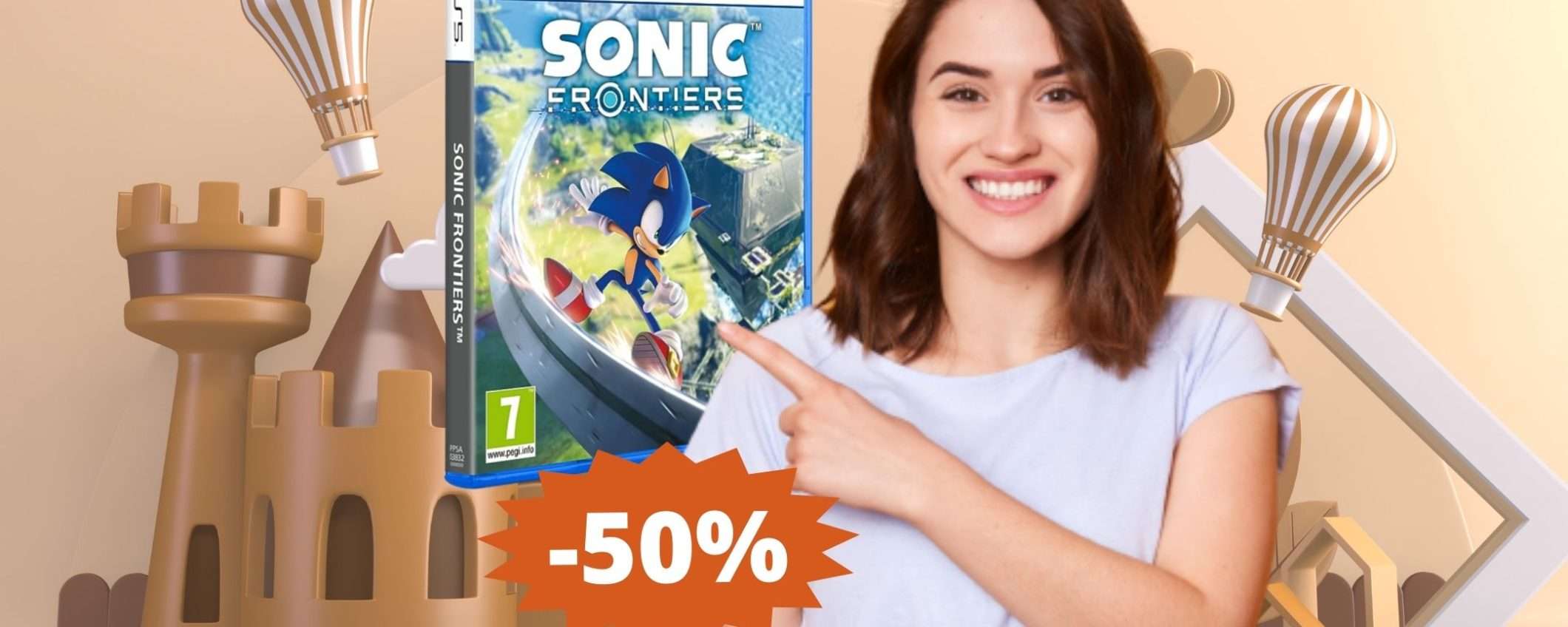 Sonic Frontiers: un'avventura mozzafiato in MEGA sconto (50%)