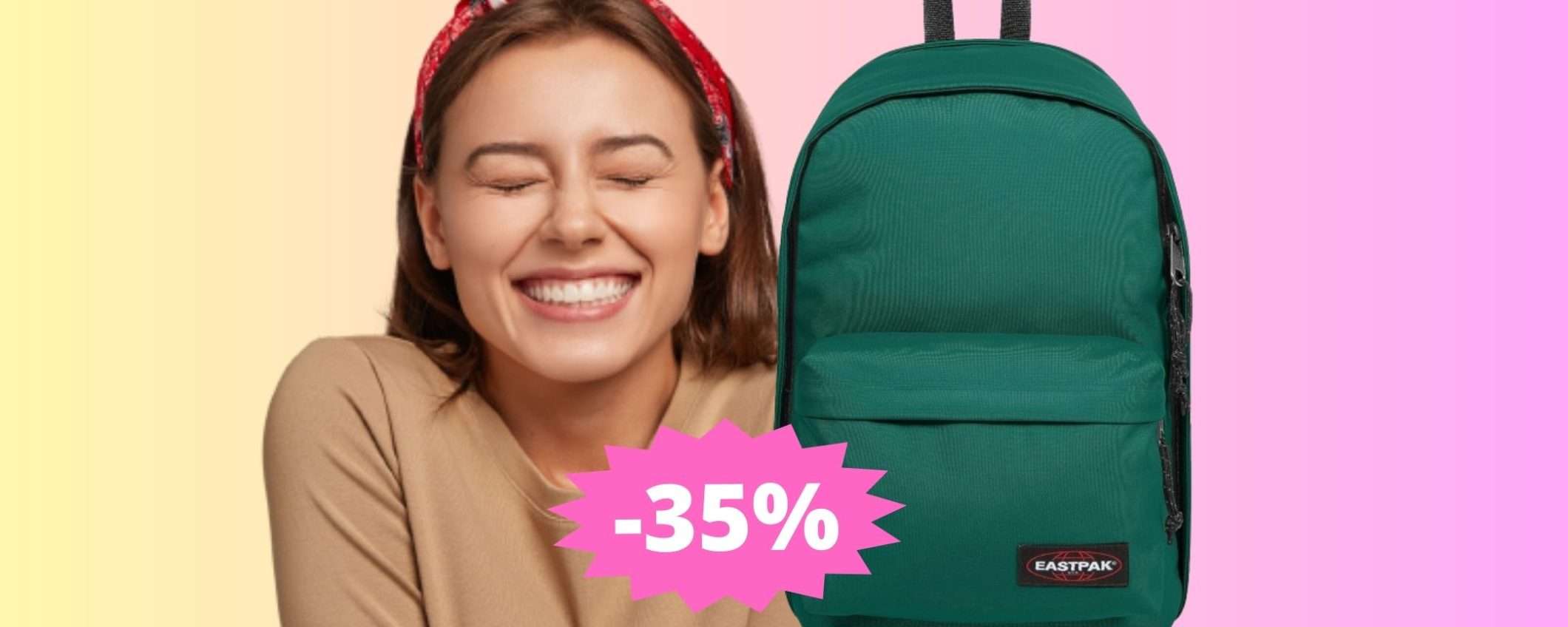 Zaino Eastpak: qualità in SUPER sconto del 35% solo su Amazon Zaino Eastpak: qualità in SUPER sconto del 35% solo su Amazon