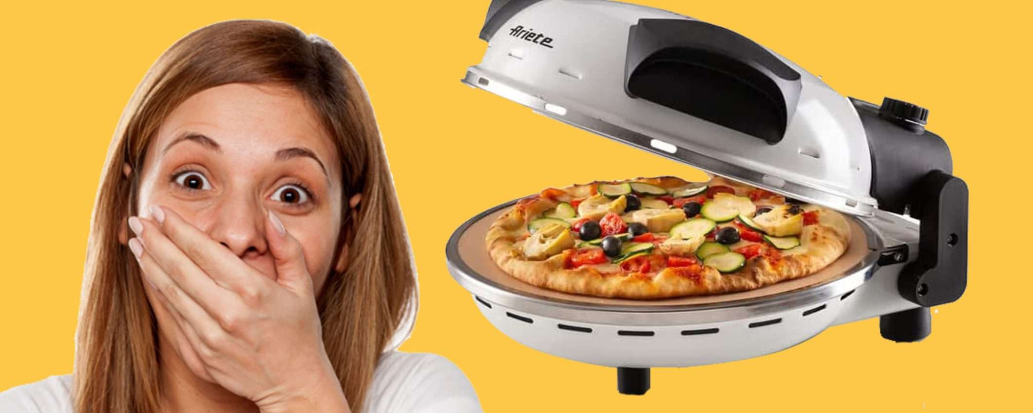 Forno Ariete 981 Pizza in 4 minuti: scontatissimo a soli 72€ (-26%) Forno Ariete 981 Pizza in 4 minuti: scontatissimo a soli 72€ (-26%)