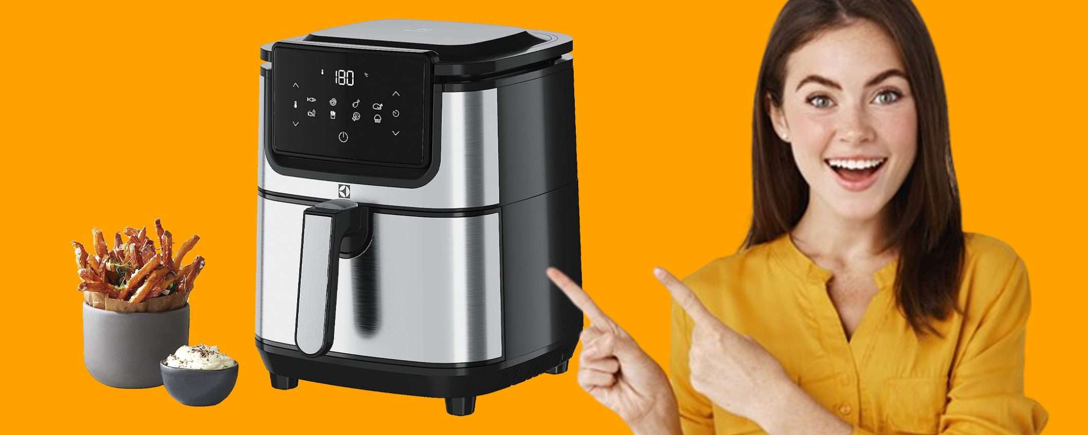 Friggitrice ad aria Electrolux da 3,5 l: imperdibile a questo prezzo! Friggitrice ad aria Electrolux da 3,5 l: imperdibile a questo prezzo!