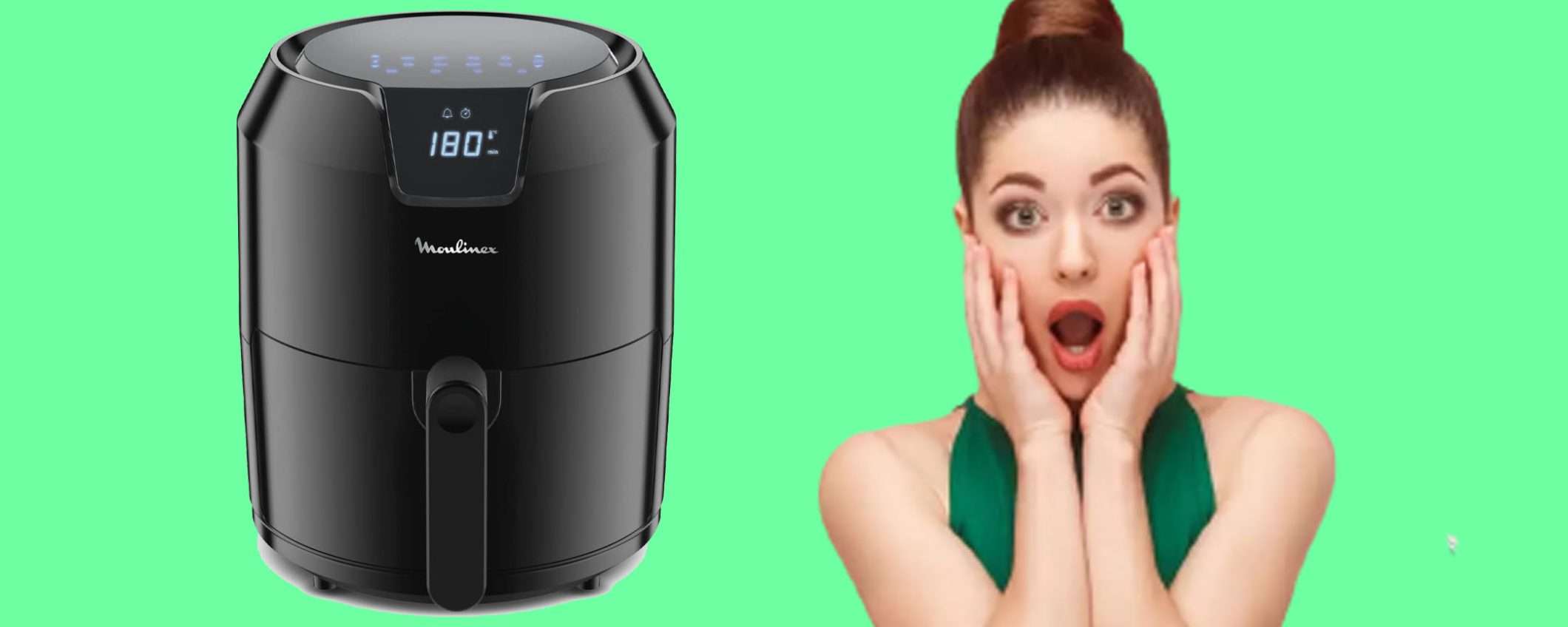 Friggitrice ad aria Moulinex XL da 4.2 litri: offerta SHOCK (-145€) Friggitrice ad aria Moulinex XL da 4.2 litri: offerta SHOCK (-145€)