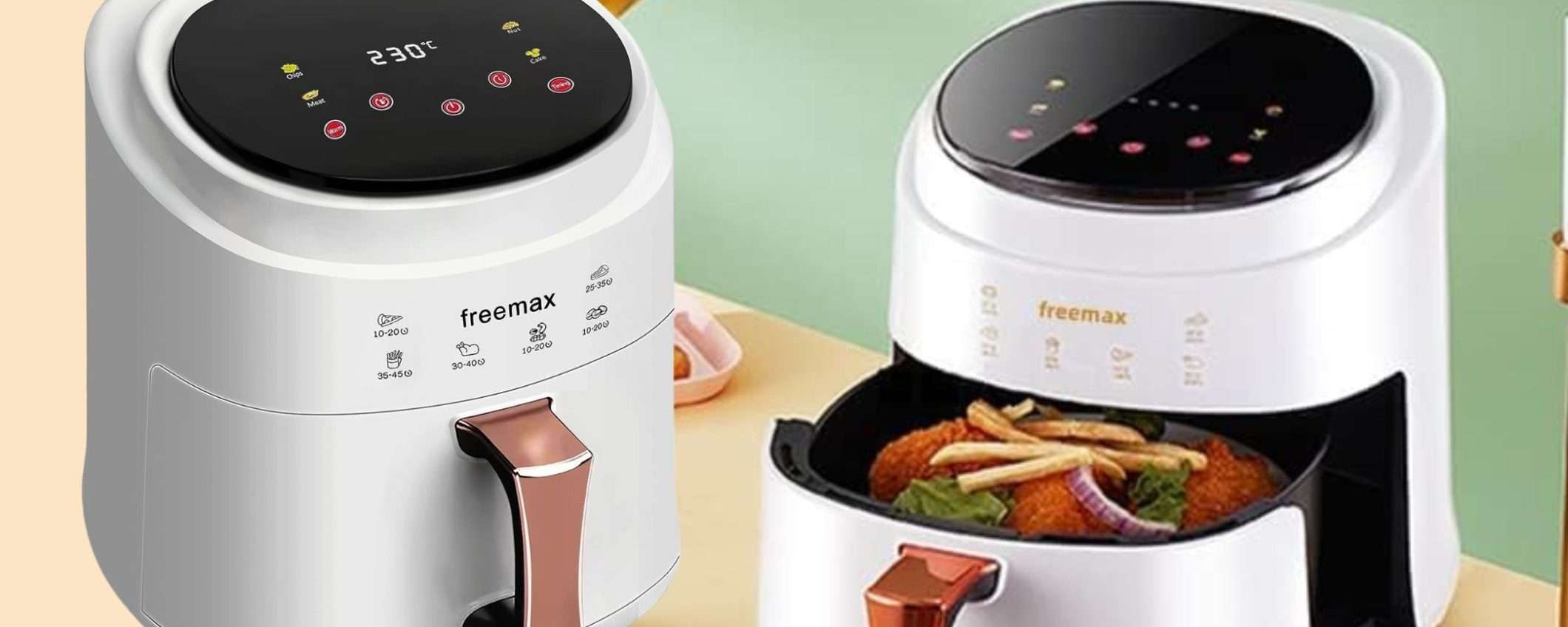 Friggitrice ad aria XXL da 8 litri: prezzo BOMBA su Amazon, sconto 40% (59€) Friggitrice ad aria XXL da 8 litri: prezzo BOMBA su Amazon, sconto 40% (59€)