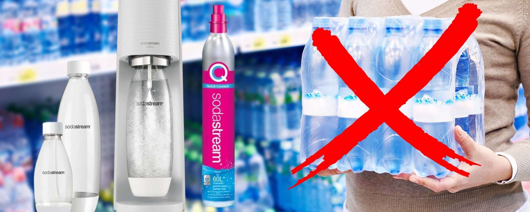 Sodastream FINALMENTE in sconto acqua gasata in un secondo e NIENTE plastica Sodastream FINALMENTE in sconto acqua gasata in un secondo e NIENTE plastica