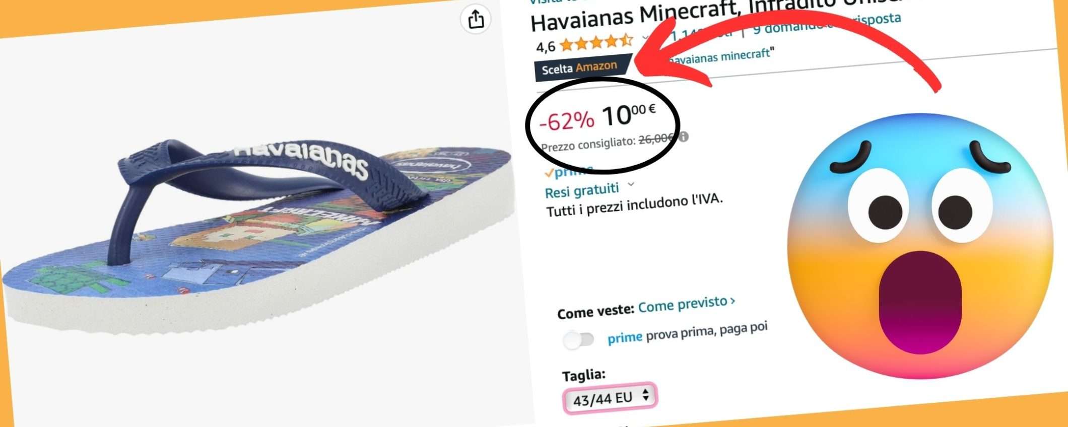 Havaianas a partire da 10€ su Amazon: sconti fino al 62%, prezzi BOMBA Havaianas a partire da 10€ su Amazon: sconti fino al 62%, prezzi BOMBA