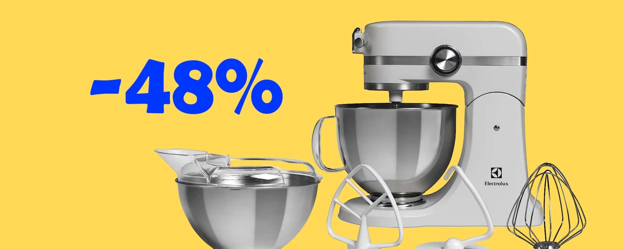 Impastatrice planetaria Moulinex: offerta bomba Prime Day (-48%) Impastatrice planetaria Moulinex: offerta bomba Prime Day (-48%)