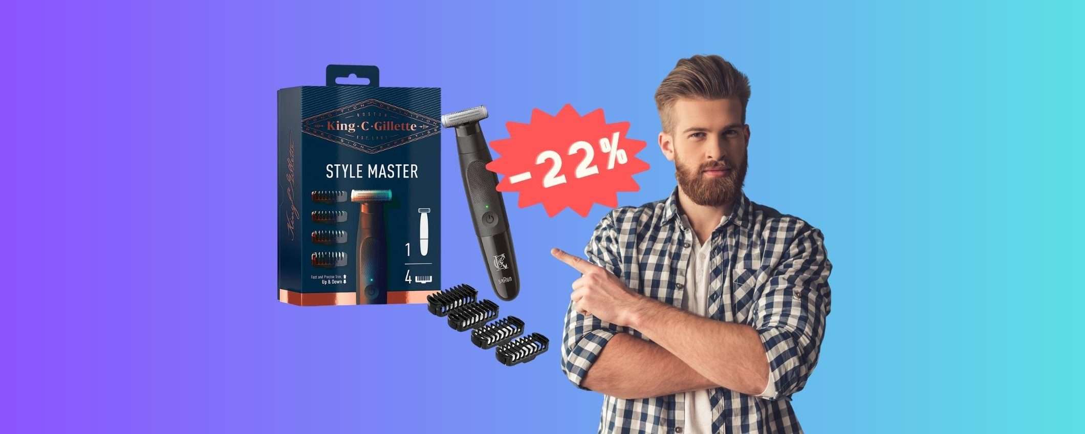 King Gillette Style Master: rade, regola, definisce e COSTA POCO King Gillette Style Master: rade, regola, definisce e COSTA POCO