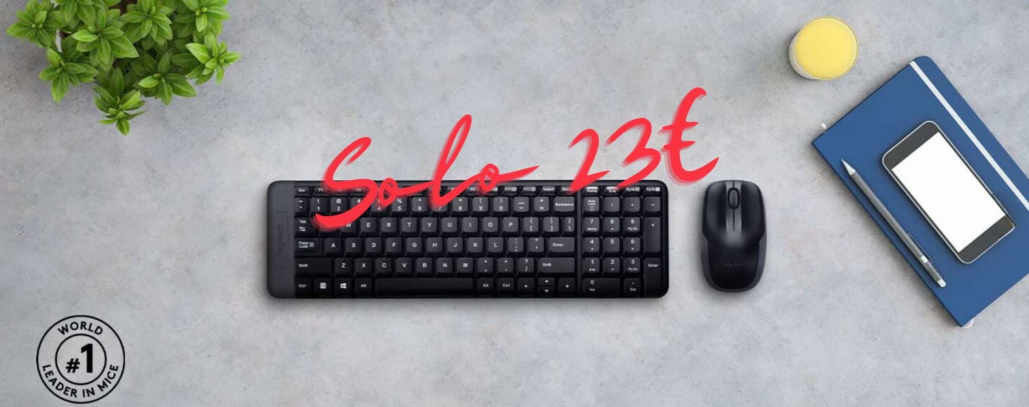 Kit Tastiera + Mouse Logitech MK220 a soli 23€: scopri l'offerta Kit Tastiera + Mouse Logitech MK220 a soli 23€: scopri l'offerta