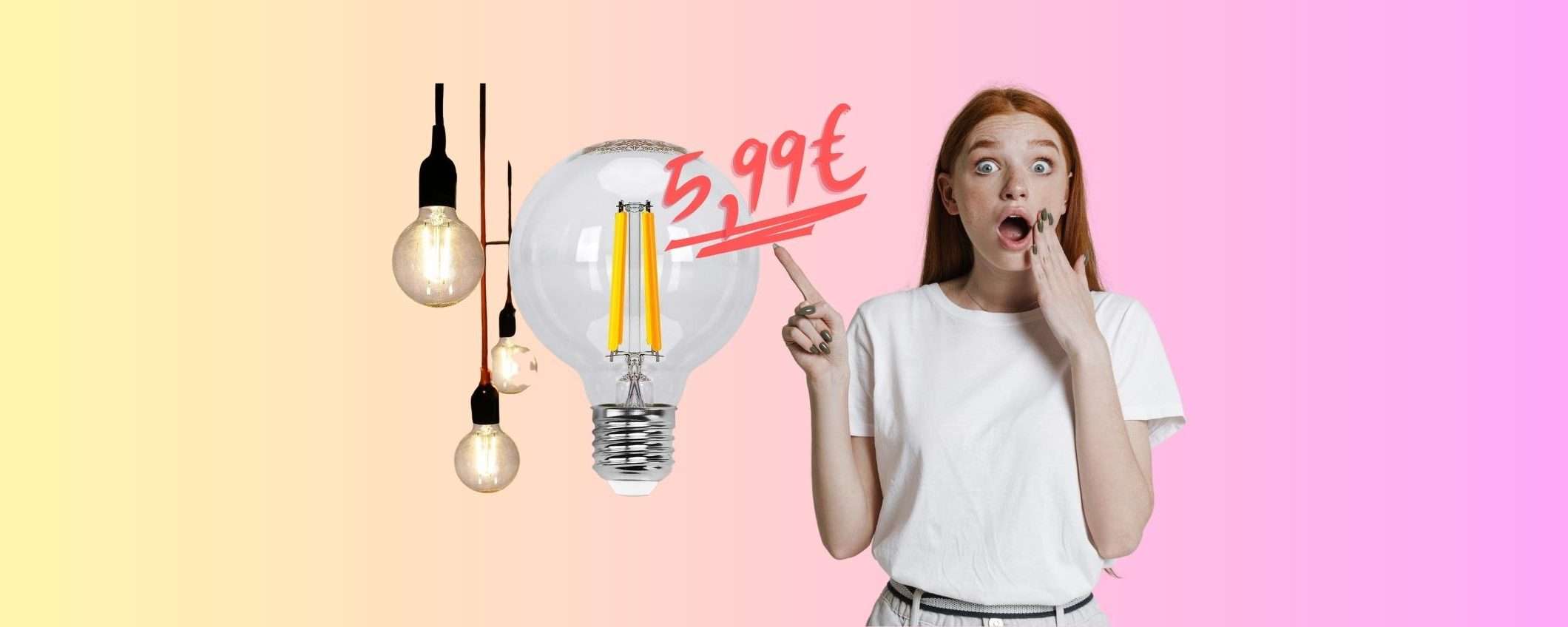 Lampadina smart vintage a PREZZO DIMEZZATO su Amazon Lampadina smart vintage a PREZZO DIMEZZATO su Amazon