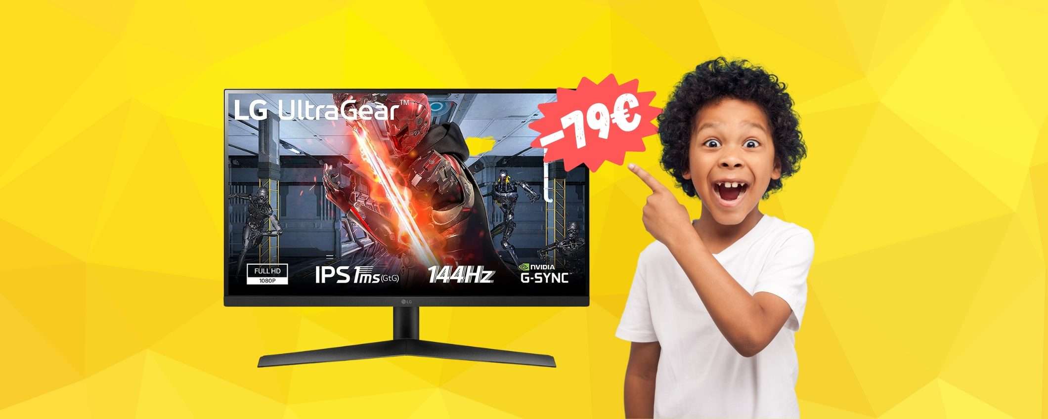 LG UltraGear: il monitor gaming dei SOGNI in SCONTO di 79€ LG UltraGear: il monitor gaming dei SOGNI in SCONTO di 79€