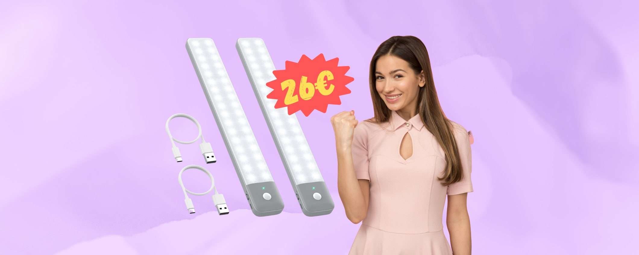 Luci notturne con sensore di movimento: 2 a 26€ su Amazon Luci notturne con sensore di movimento: 2 a 26€ su Amazon
