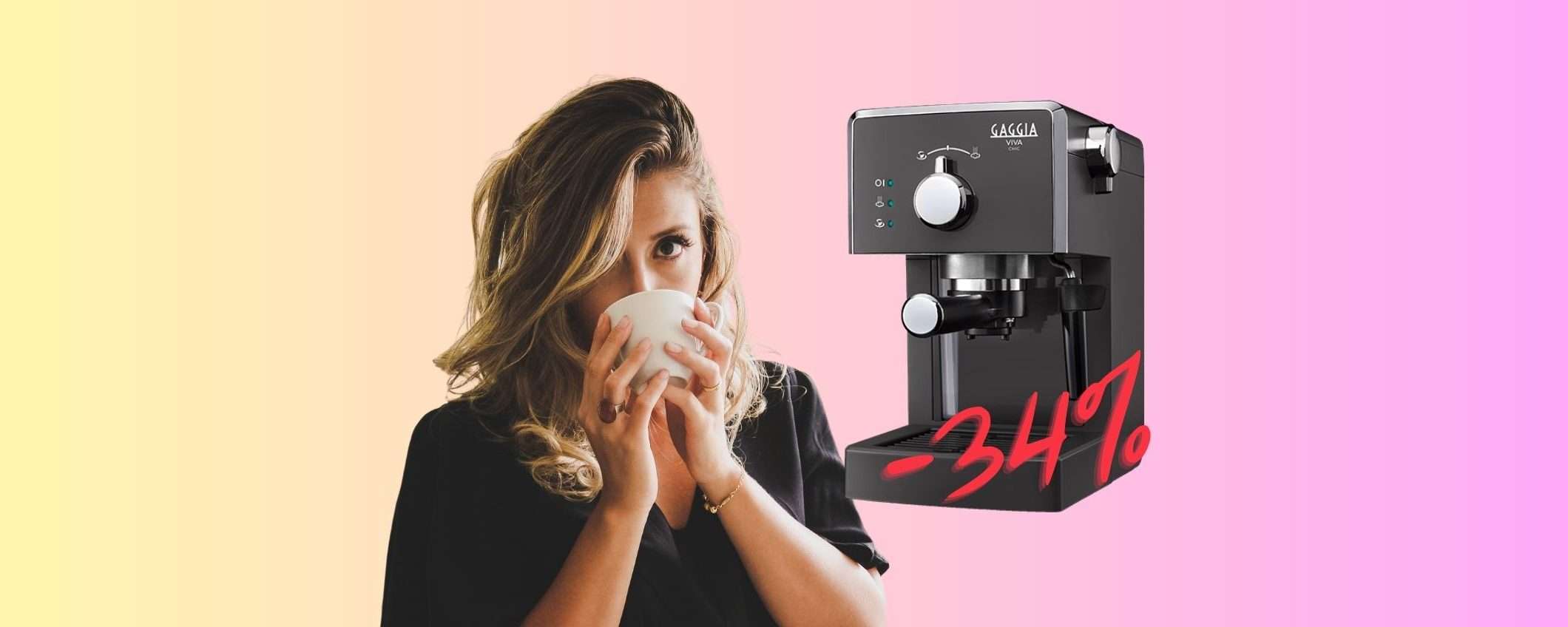 Macchina per caffè e cappuccio Gaggia: come al bar a costo zero (-34%) Macchina per caffè e cappuccio Gaggia: come al bar a costo zero (-34%)