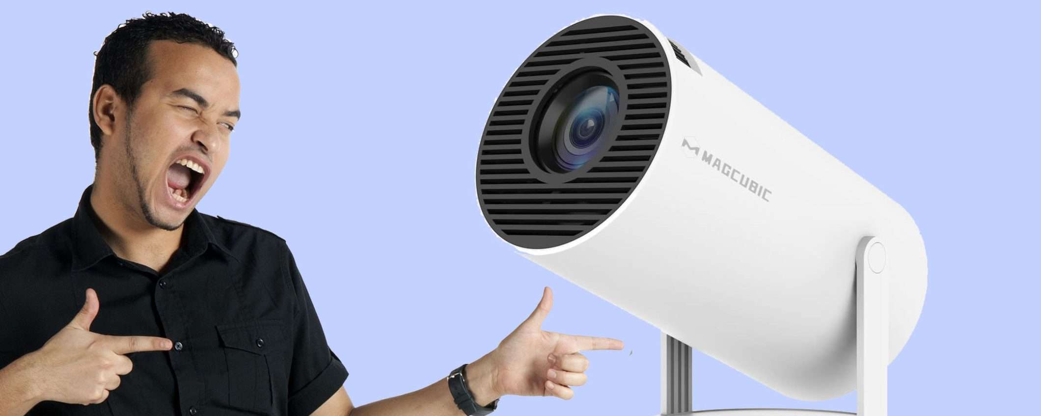 Mini proiettore 4K ruotabile a 180°: SUPER SCONTO di 70€ Mini proiettore 4K ruotabile a 180°: SUPER SCONTO di 70€
