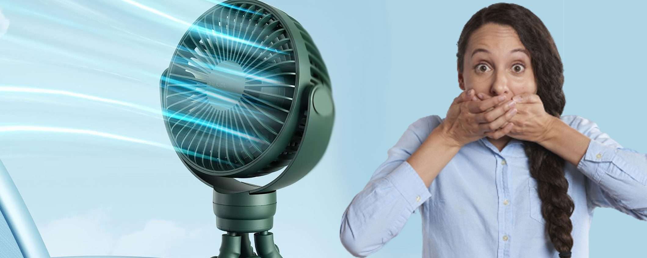 Mini ventilatore per passeggino silenziosissimo con sconto TOP Mini ventilatore per passeggino silenziosissimo con sconto TOP