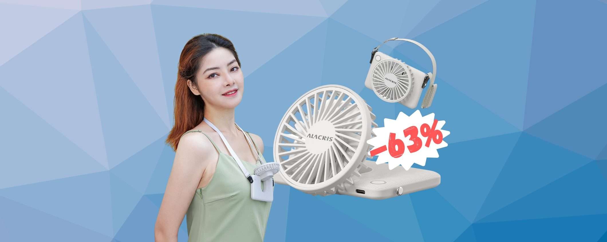 Mini ventilatore che puoi tenere al collo a SOLI 9,99€ su Amazon Mini ventilatore che puoi tenere al collo a SOLI 9,99€ su Amazon