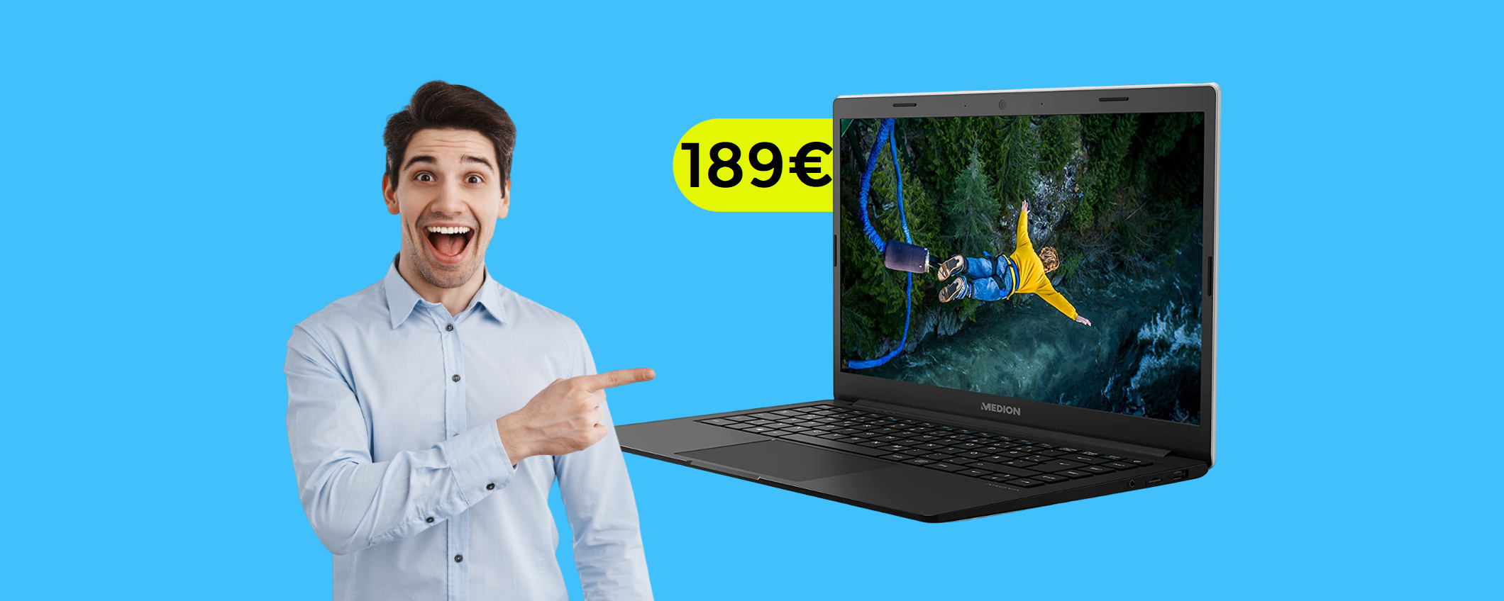 Notebook 14'' FHD, non manca proprio nulla: ti sorprenderà (189€)