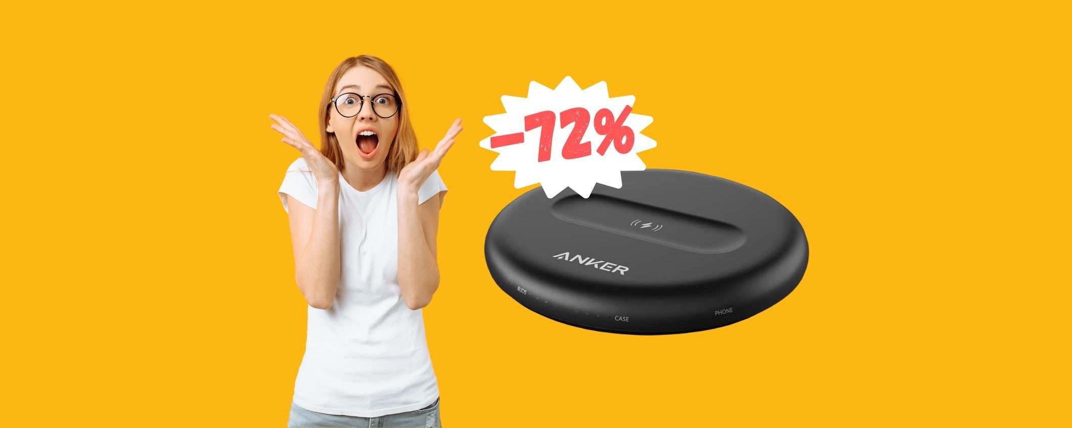 Offerta FOLLE di Amazon per questa base di ricarica wireless (4,99€) Offerta FOLLE di Amazon per questa base di ricarica wireless (4,99€)
