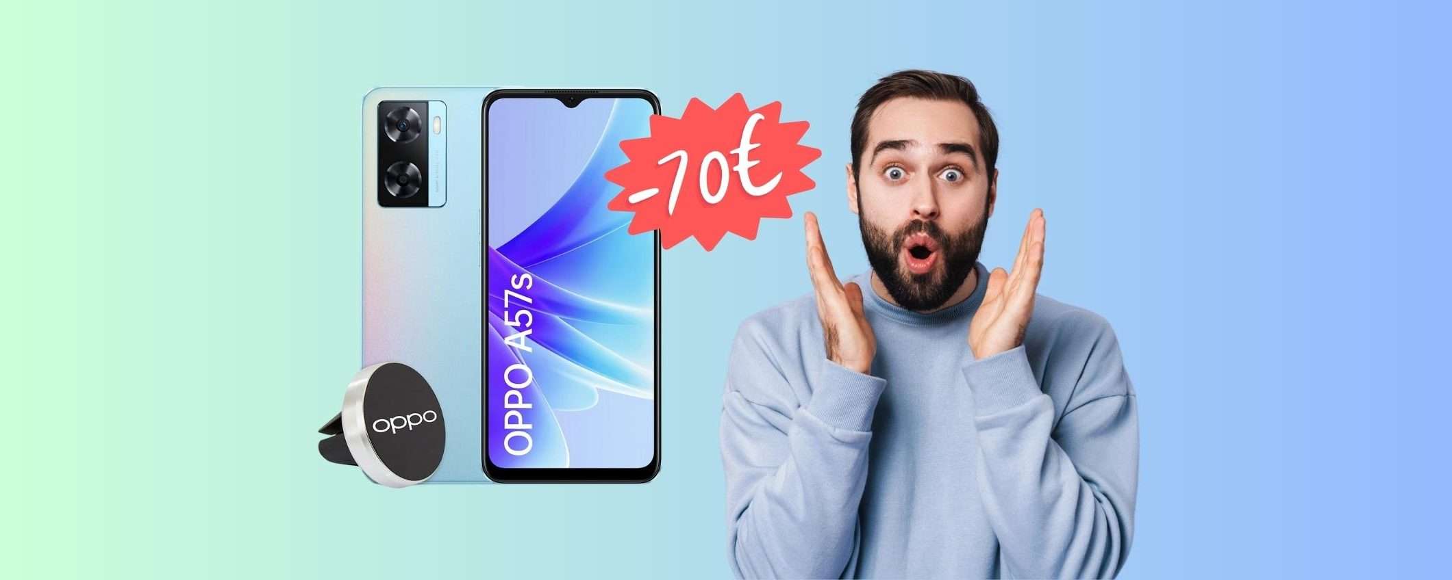 OPPO A57s a 159€ in esclusiva Amazon con il Prime Day OPPO A57s a 159€ in esclusiva Amazon con il Prime Day