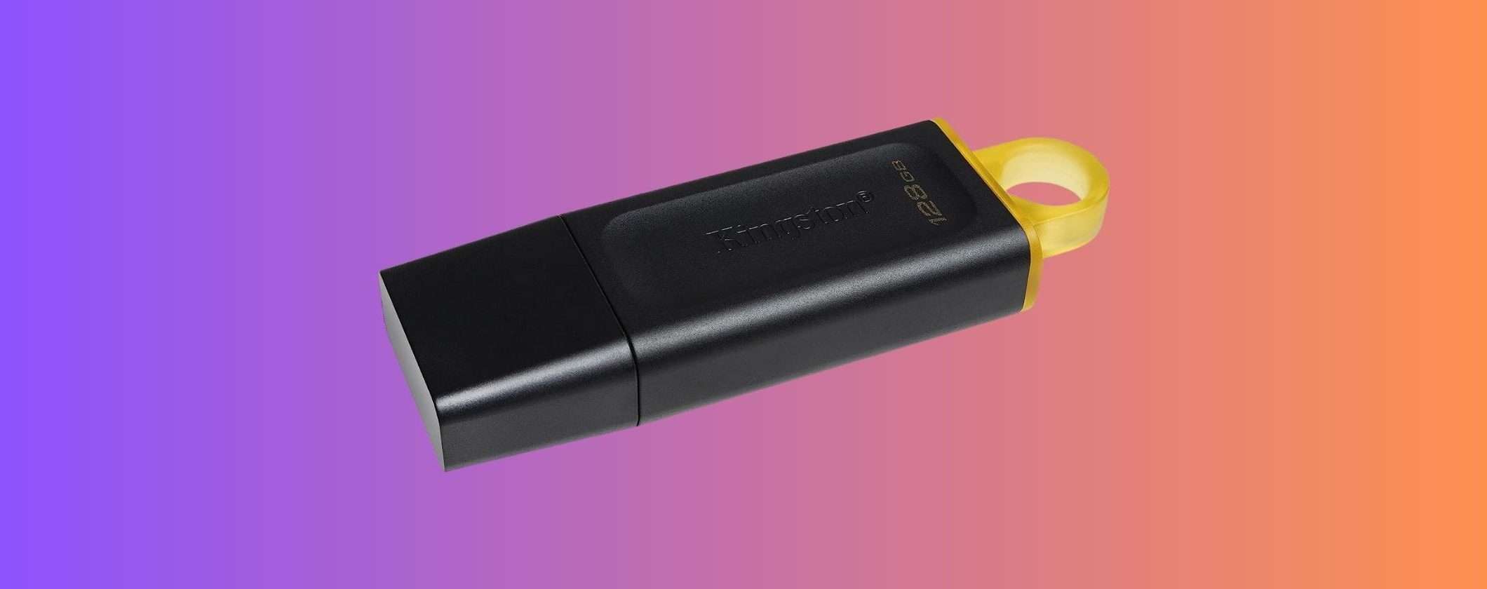Pen Drive Kingston: scegli la dimensione che vuoi, a partire da 7€ Pen Drive Kingston: scegli la dimensione che vuoi, a partire da 7€