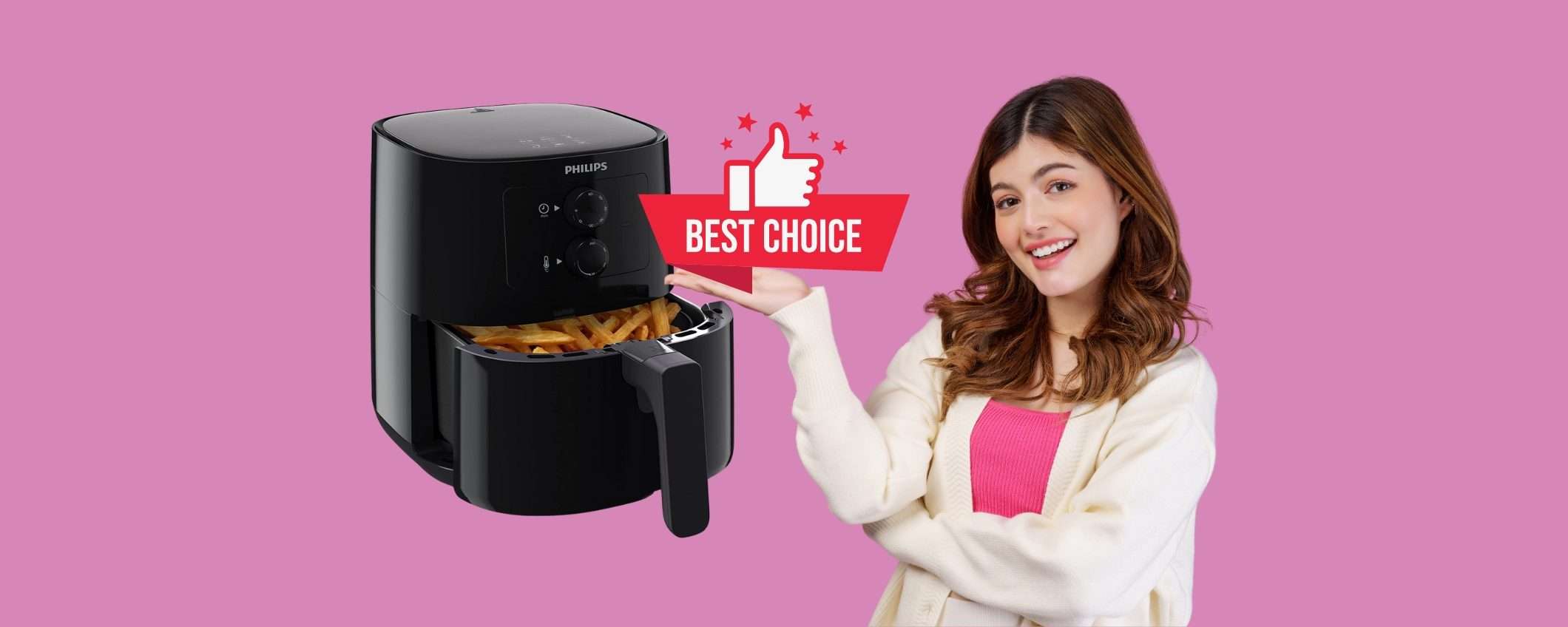 Philips Essential: friggitrice ad aria WOW a quasi MINIMO STORICO Philips Essential: friggitrice ad aria WOW a quasi MINIMO STORICO