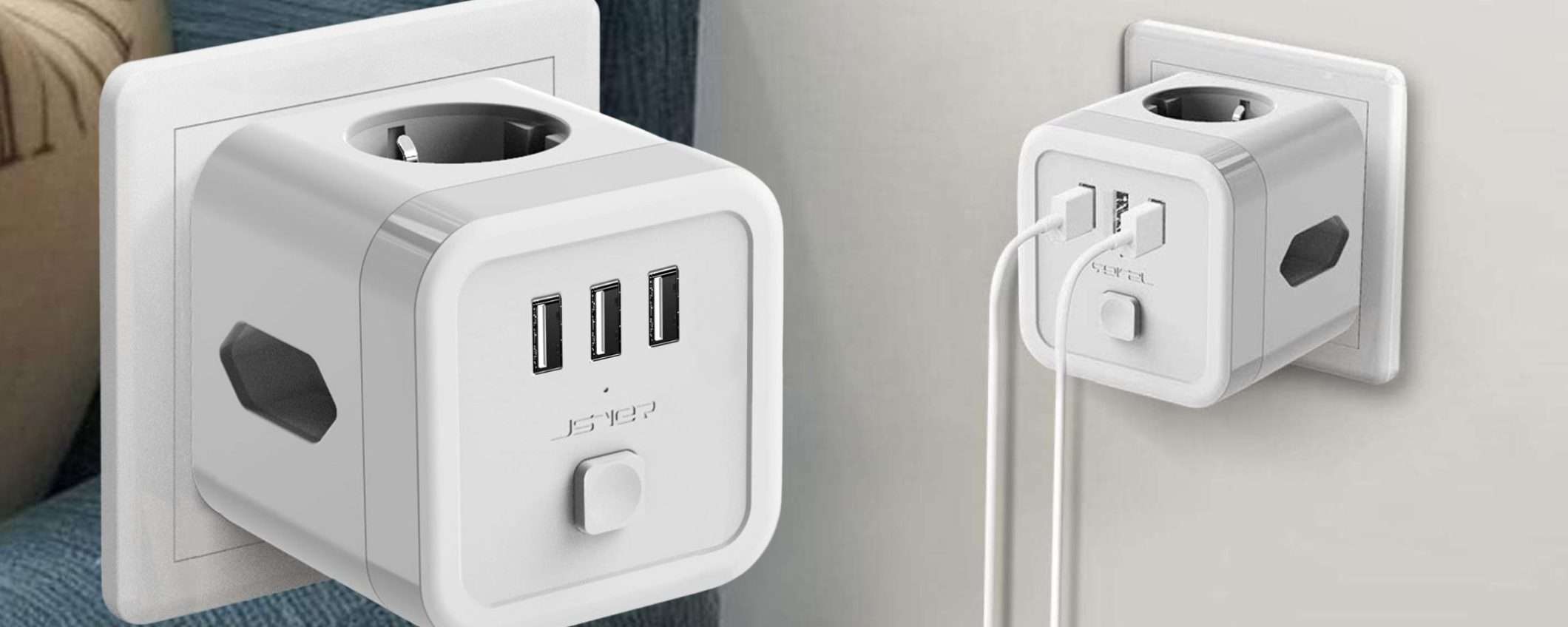 Multipresa a cubo 6 in 1 a prezzo BOMBA su Amazon: bastano 10€ Multipresa a cubo 6 in 1 a prezzo BOMBA su Amazon: bastano 10€