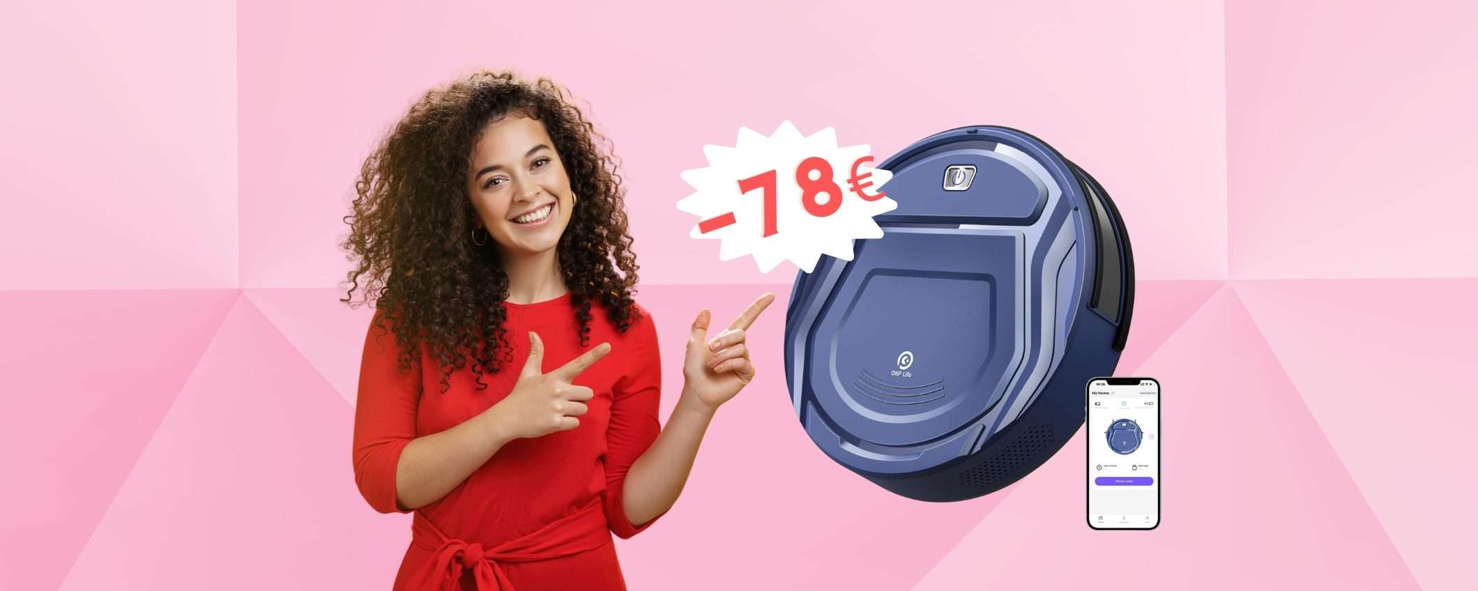 Robot aspirapolvere che costa POCHISSIMO e non delude (-78€) Robot aspirapolvere che costa POCHISSIMO e non delude (-78€)