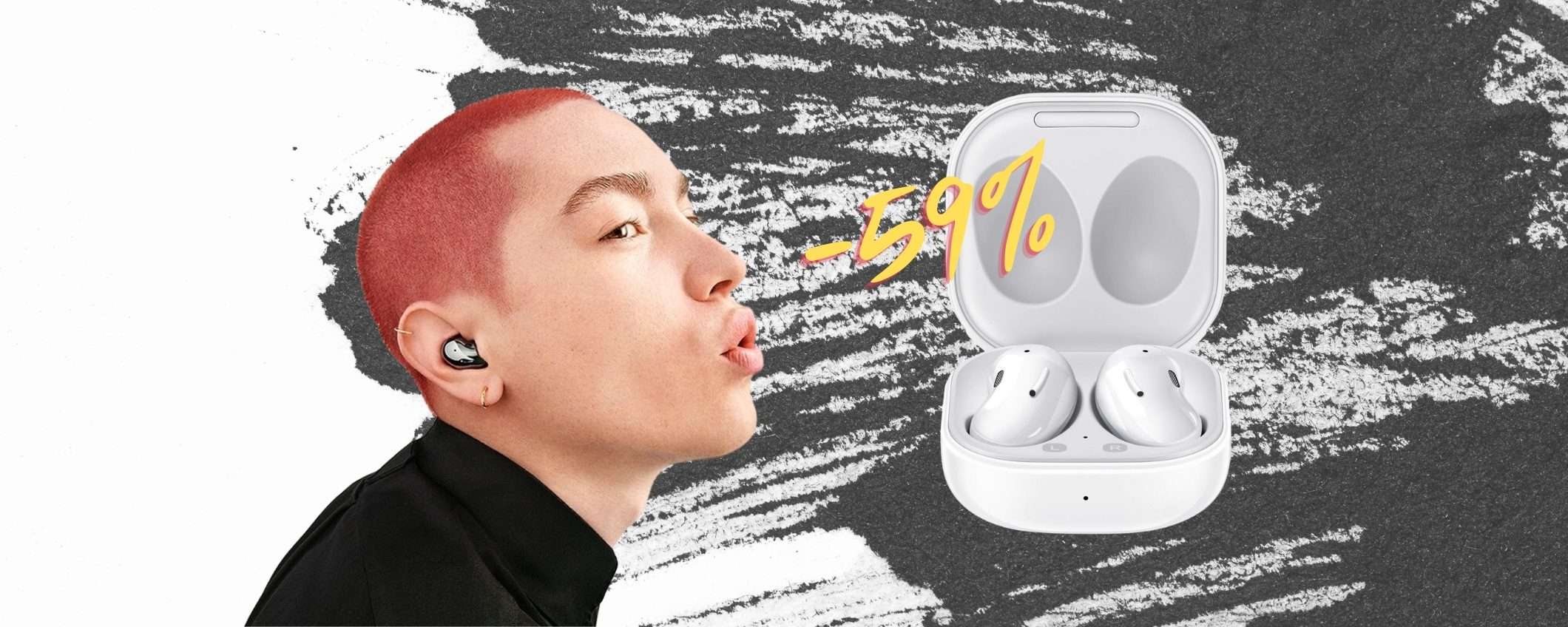 Samsung Galaxy Buds Live in SCONTO FOLLE del 59% Samsung Galaxy Buds Live in SCONTO FOLLE del 59%