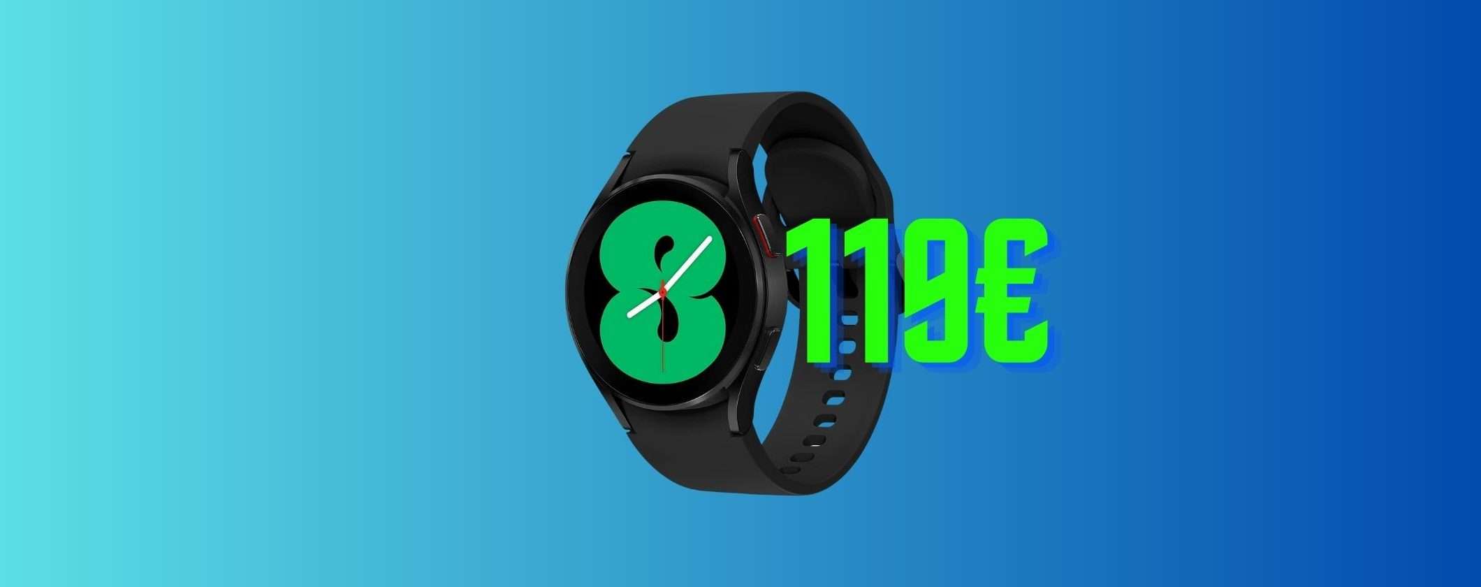 Samsung Galaxy Watch4: super prezzo a 119€ per il Prime Day Samsung Galaxy Watch4: super prezzo a 119€ per il Prime Day