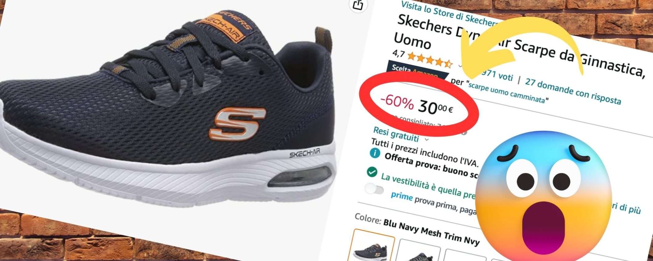 Skechers a partire da 30€ su Amazon: sconti SHOCK fino al 60% Skechers a partire da 30€ su Amazon: sconti SHOCK fino al 60%