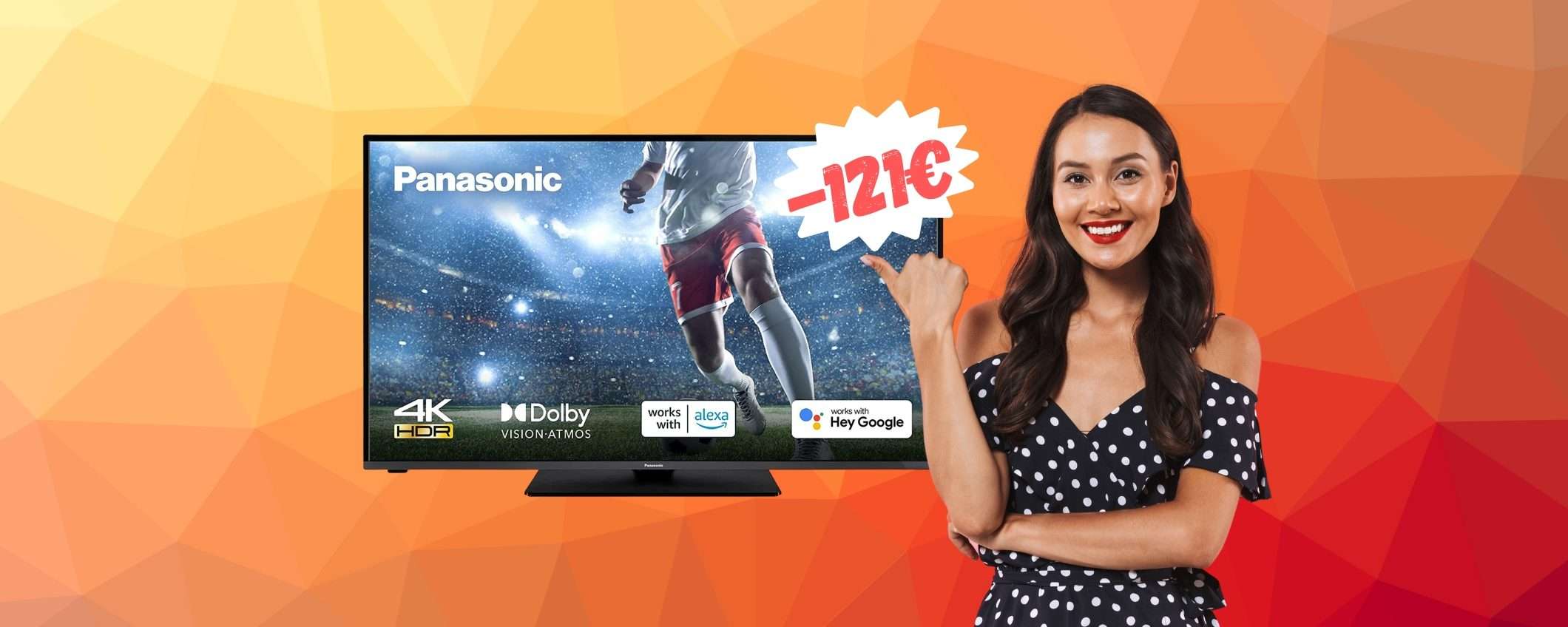 Smart TV Panasonic da 50 pollici al MINIMO STORICO (-121€) Smart TV Panasonic da 50 pollici al MINIMO STORICO (-121€)