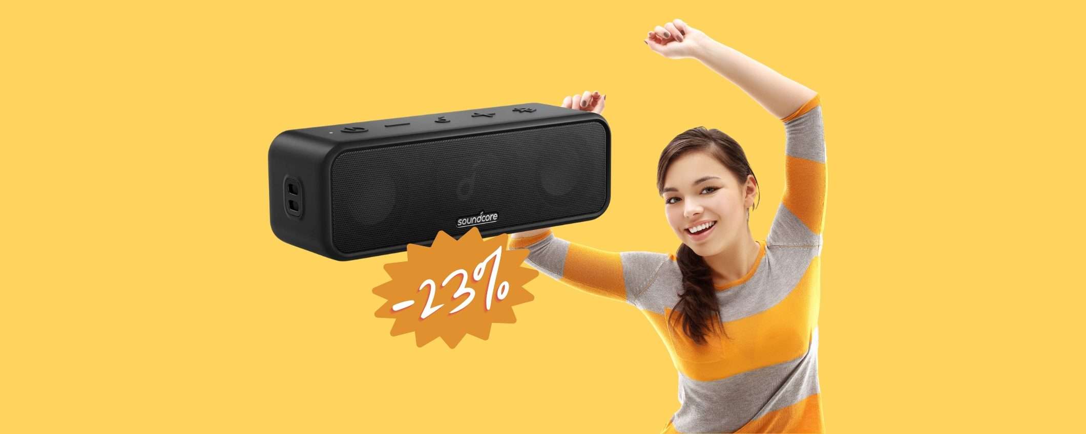 Soundcore 3: lo speaker wireless dal suono intenso a prezzo WOW Soundcore 3: lo speaker wireless dal suono intenso a prezzo WOW