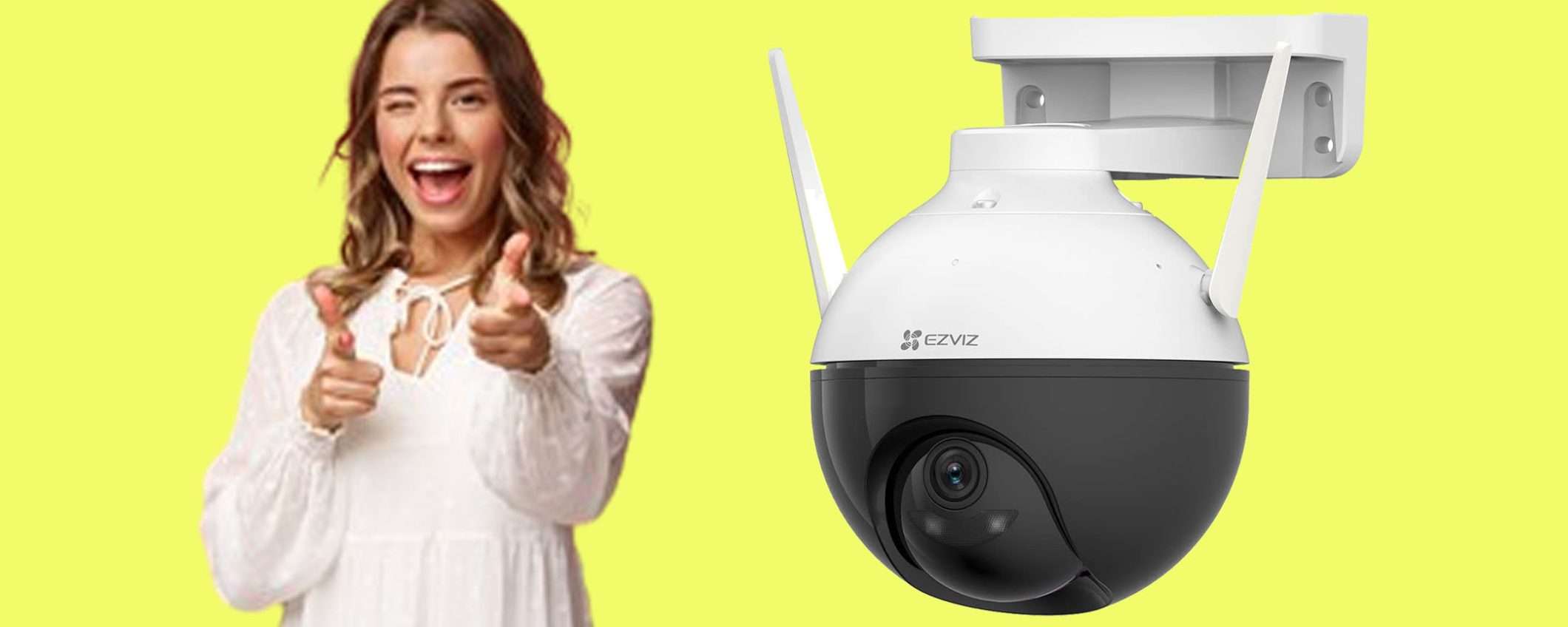 Telecamera da esterno Wi-Fi con Alexa: offerta Prime Day imperdibile Telecamera da esterno Wi-Fi con Alexa: offerta Prime Day imperdibile